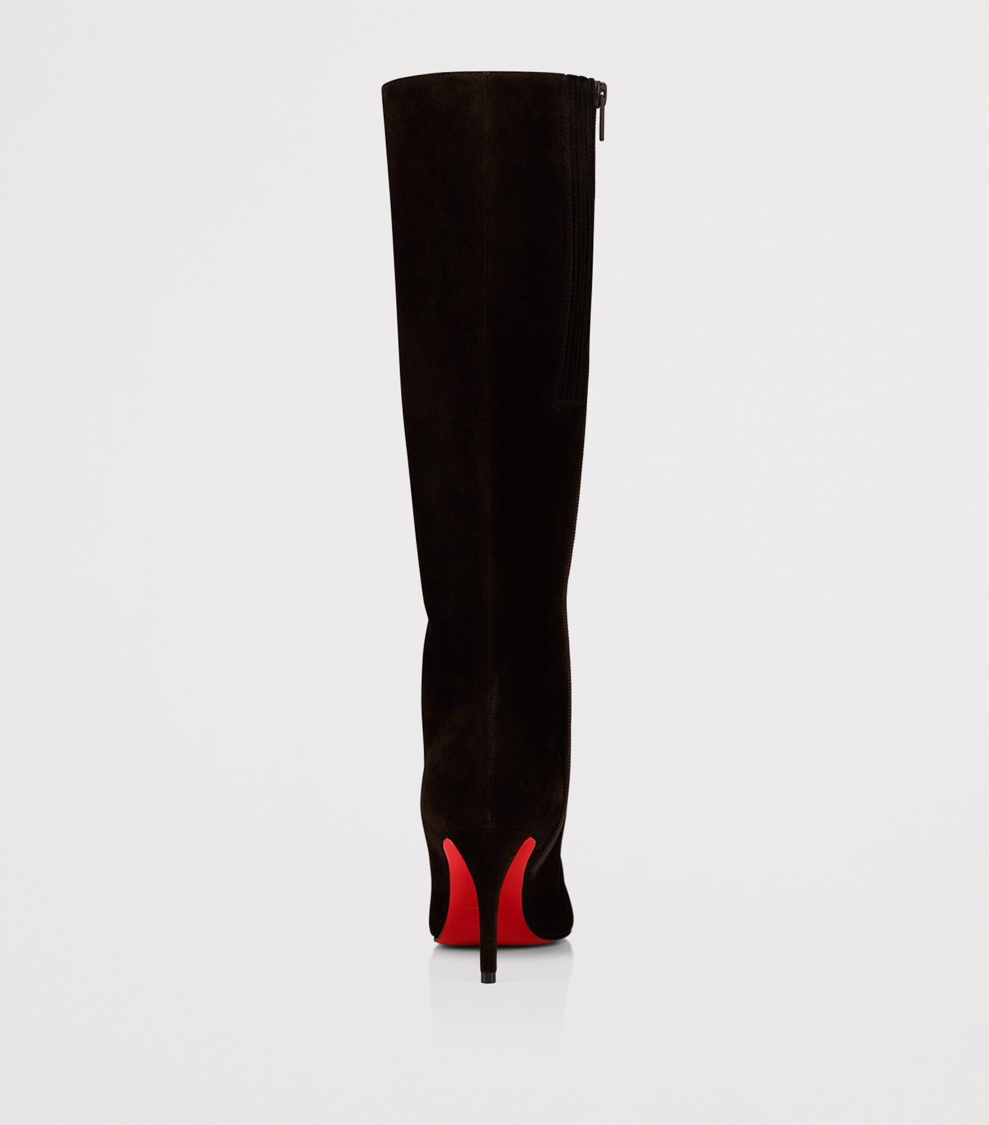 Christian Louboutin Brown Miss Z Botta Suede Knee-High Boots 80