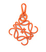 Orange Metal Anagram Charm
