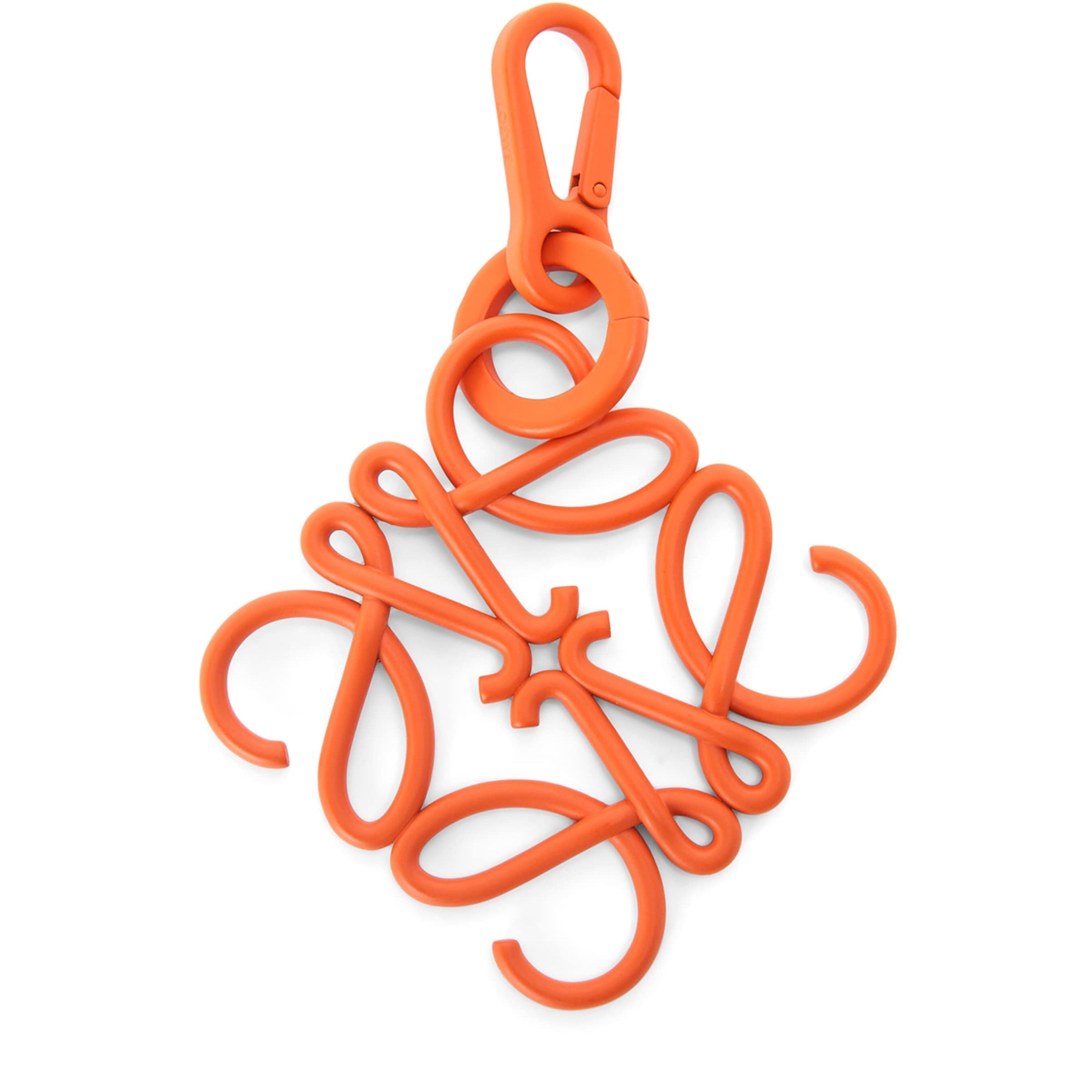 Orange Metal Anagram Charm