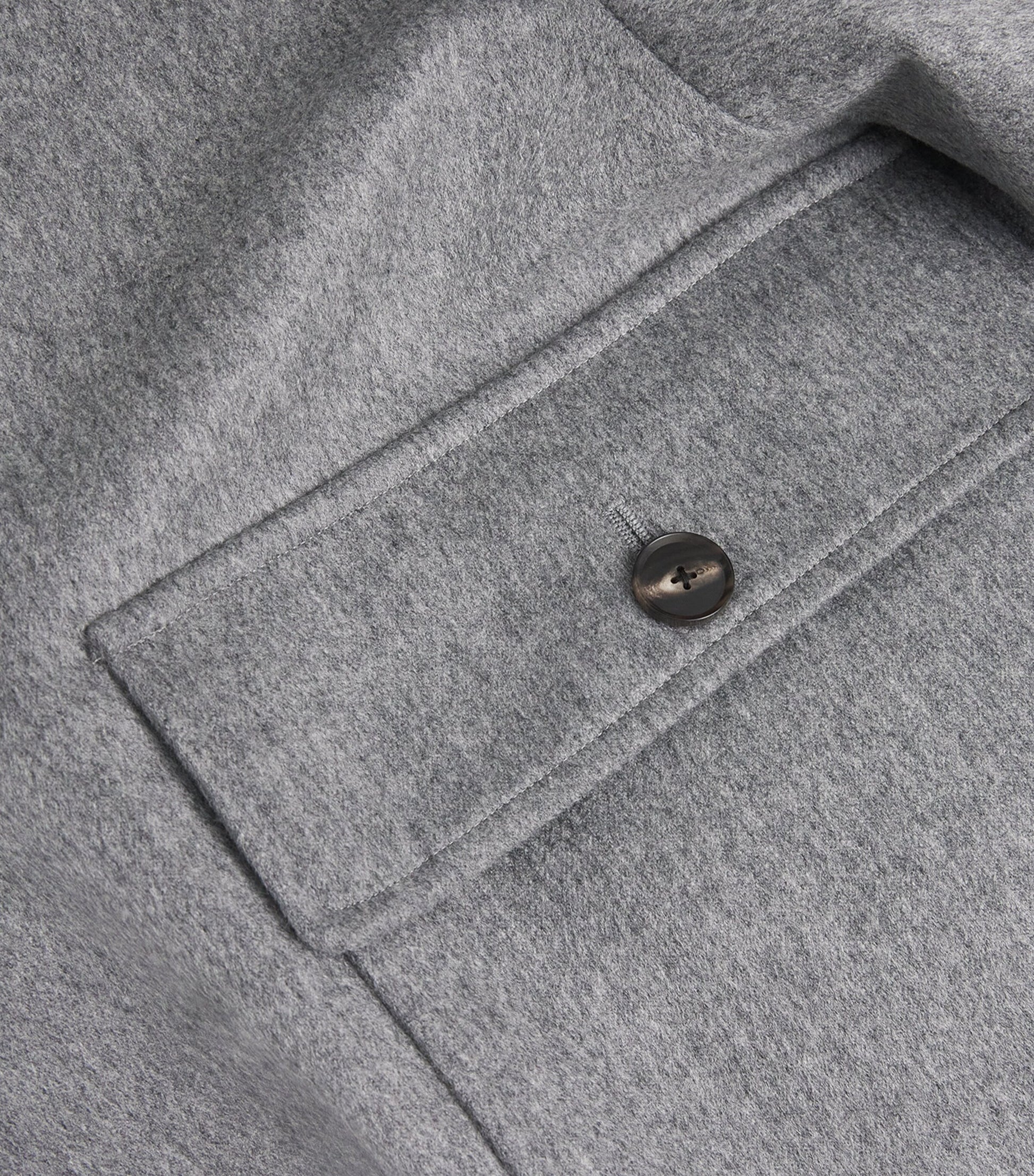 Grey Cashmere Bomber Jacket