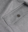 Grey Cashmere Bomber Jacket