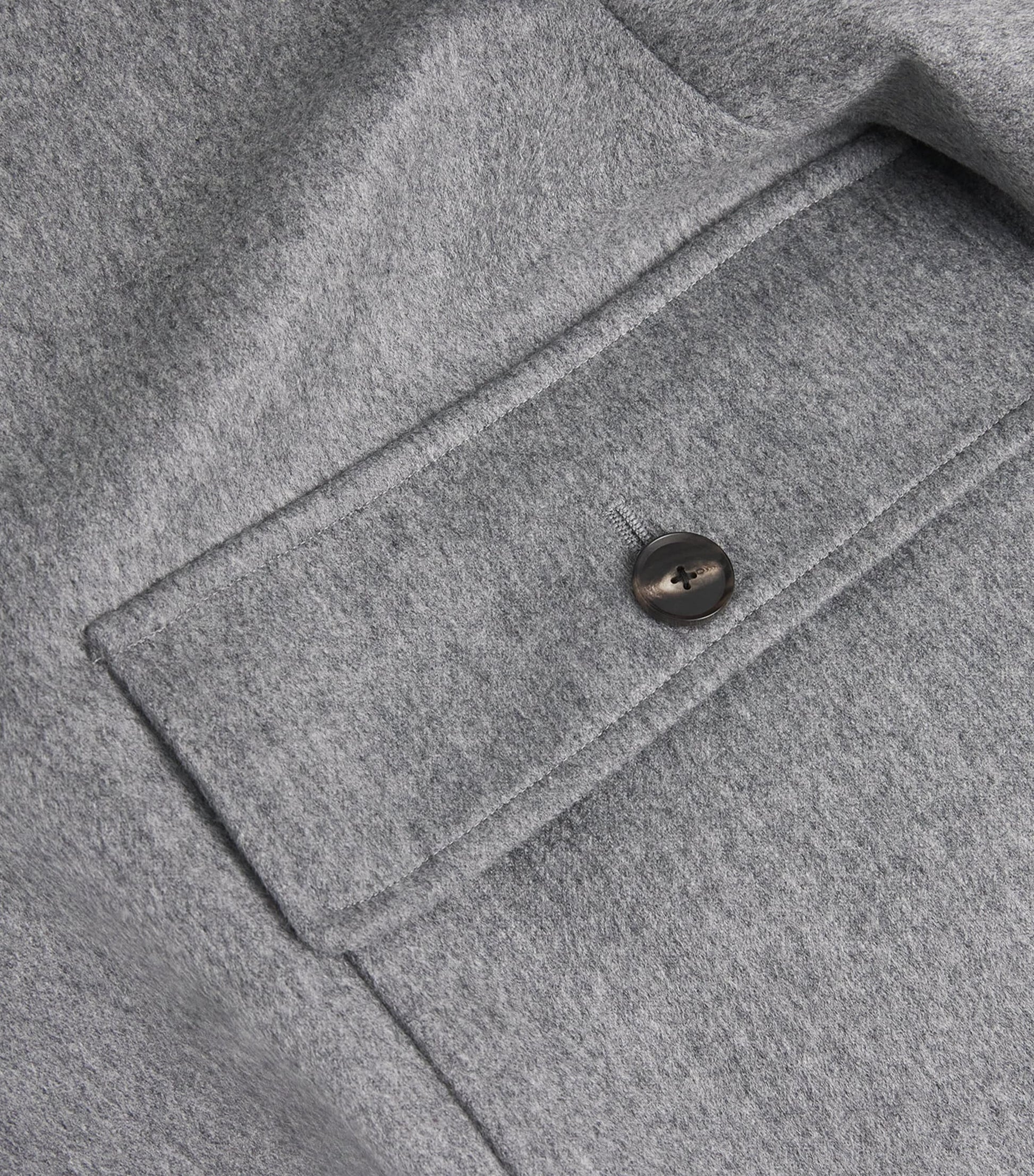 Grey Cashmere Bomber Jacket