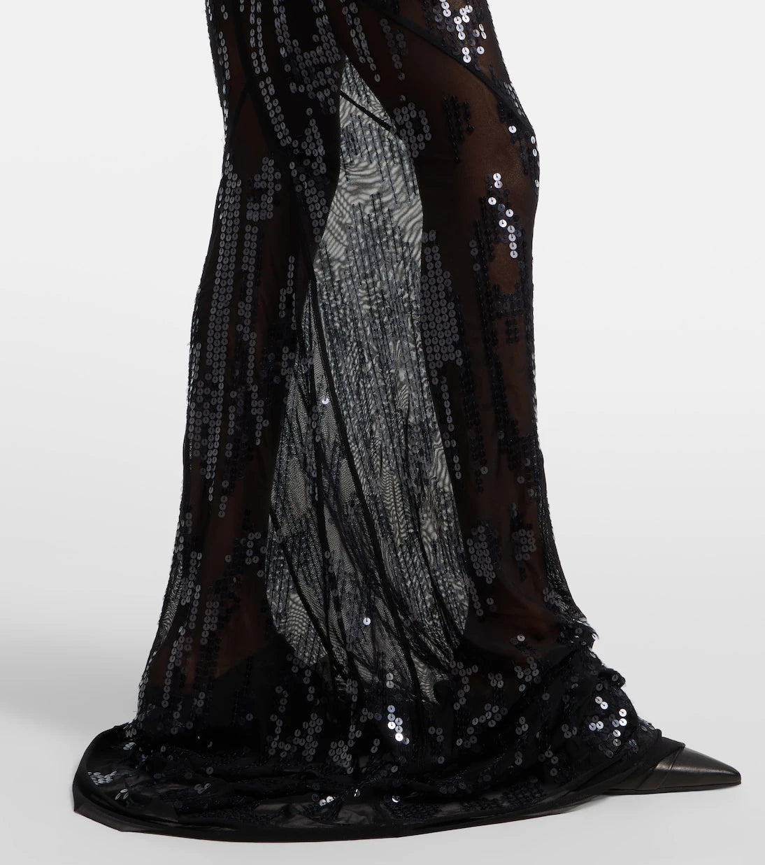 Rick Owens - Lilies one-shoulder sequined tulle gown