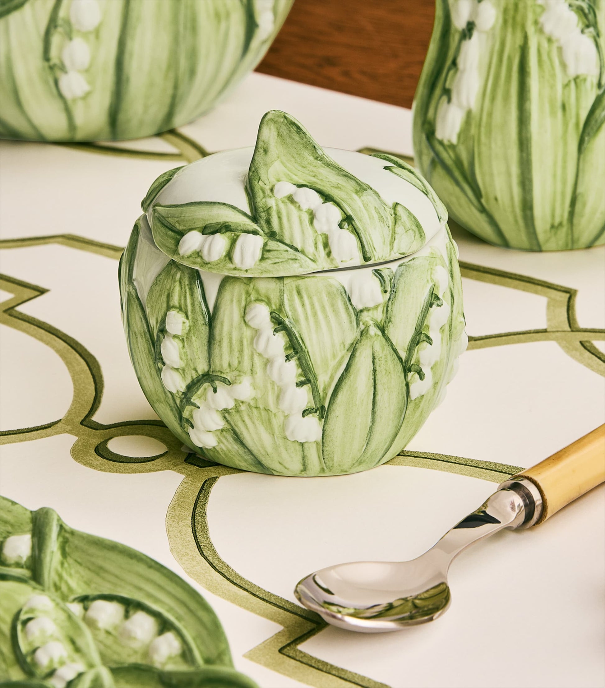 Lilly Of The Valley Sugar Pot