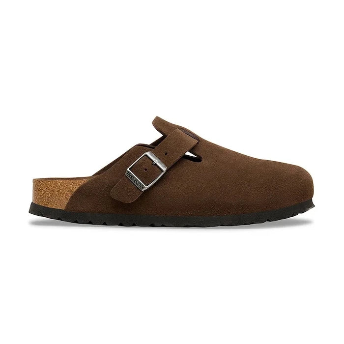 Birkenstock Boston SFB LEVE süet düz tabanlı terlik