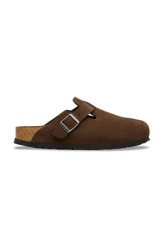 Birkenstock Boston SFB LEVE süet düz tabanlı terlik