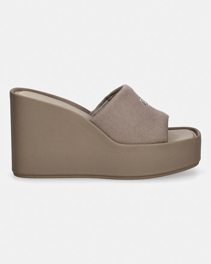 Calvin Klein kadın wedge 70 SNDL CANV MG terlik