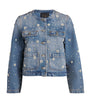 Blue Denim Embellished Jacket
