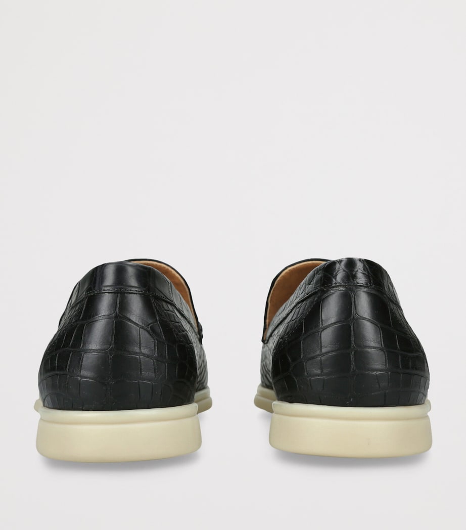 Brotini Alligator Skin Loafers