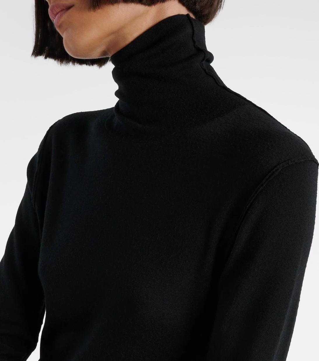 The Row - Leoline turtleneck virgin wool maxi dress