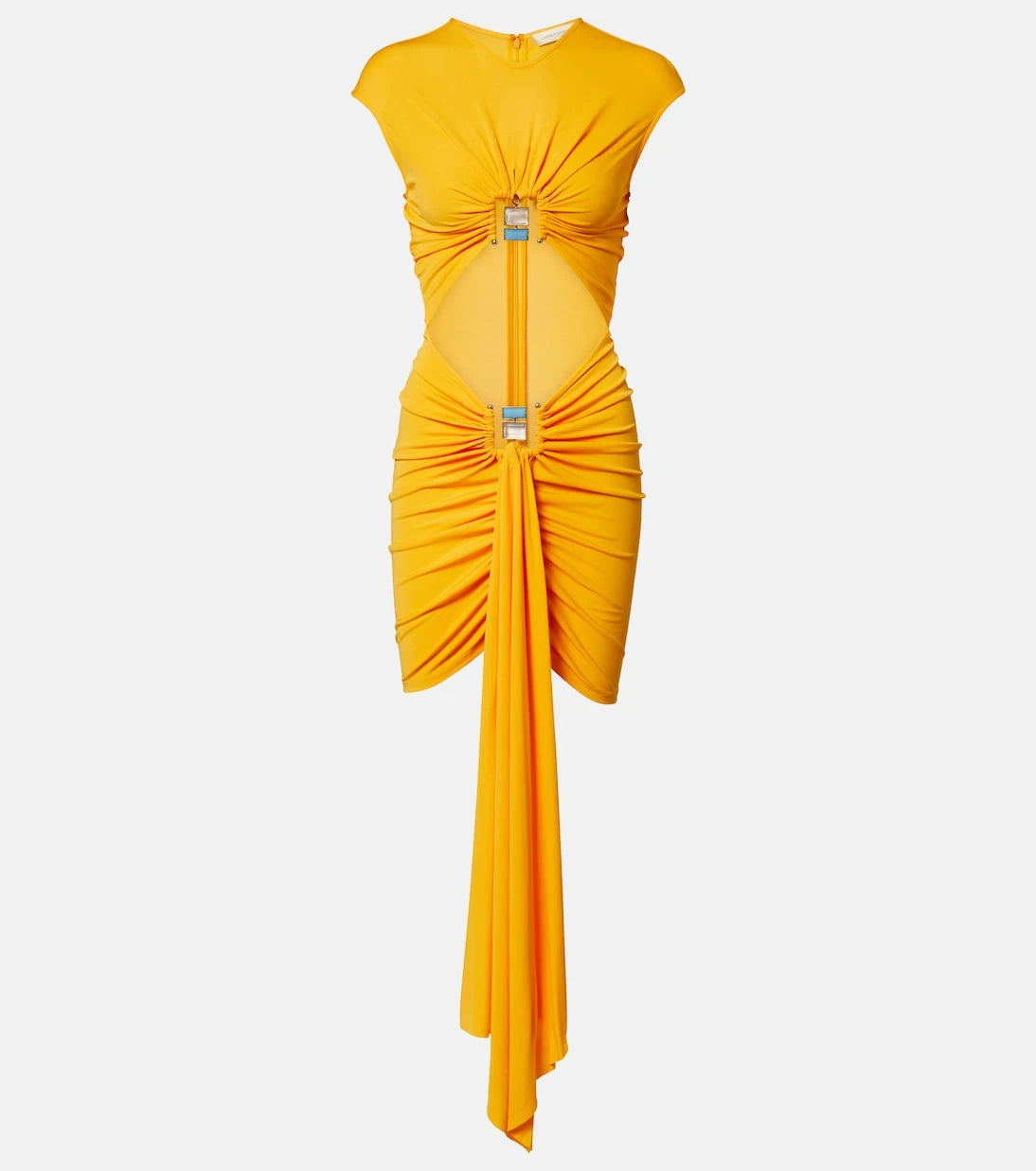 Christopher Esber - Bezel Quartz Disconnect jersey minidress