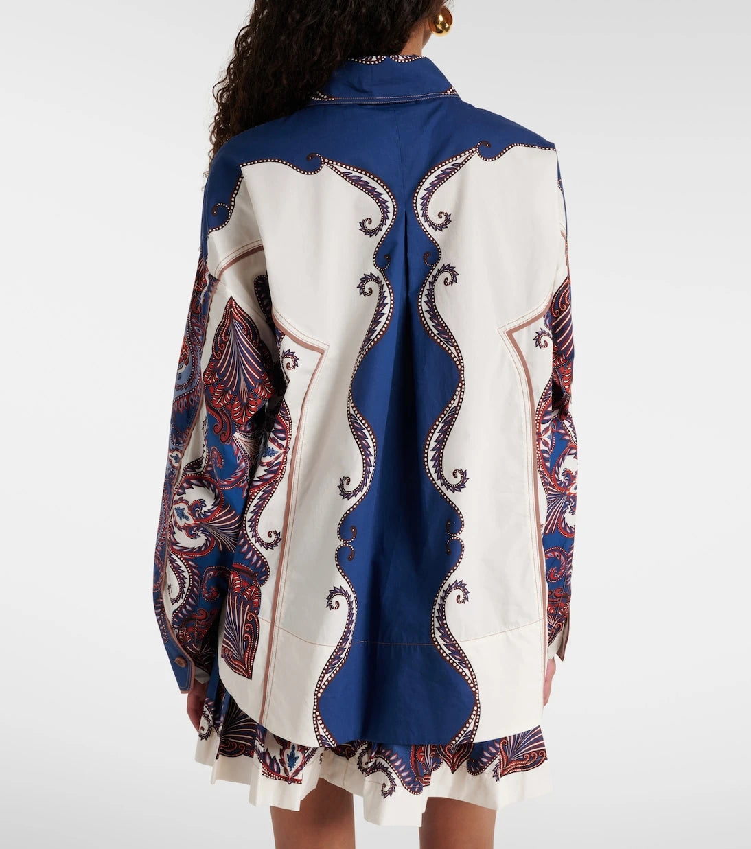 Farm Rio - Arabesque Scarf printed cotton shirt