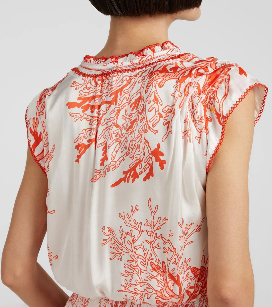 Poupette St Barth - Estelle printed satin minidress
