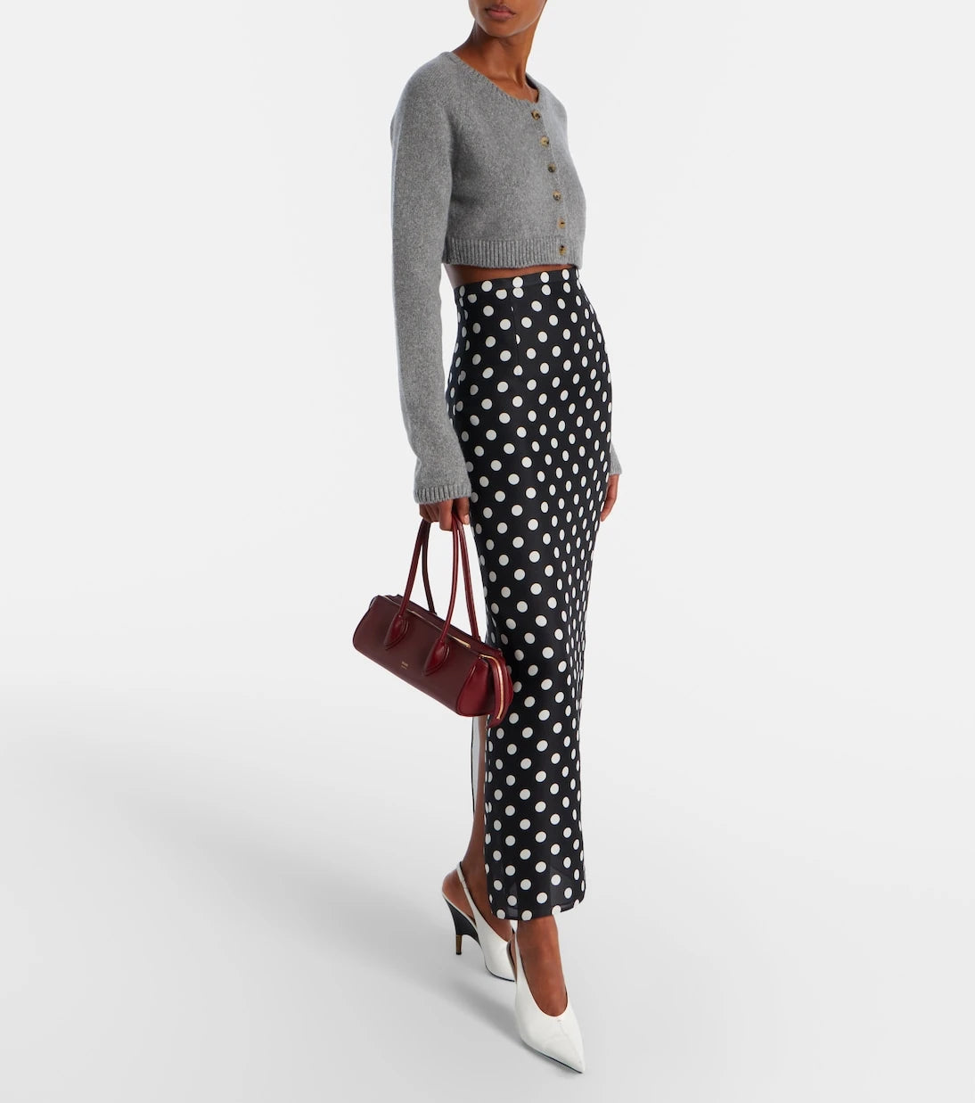 Khaite - Donna leather shoulder bag