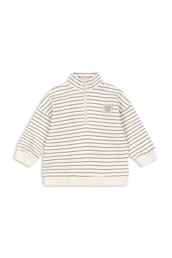 Konges Sløjd LOU STRIPE HALF ZIP SWEAT OCS Çocuk Sweatshirt
