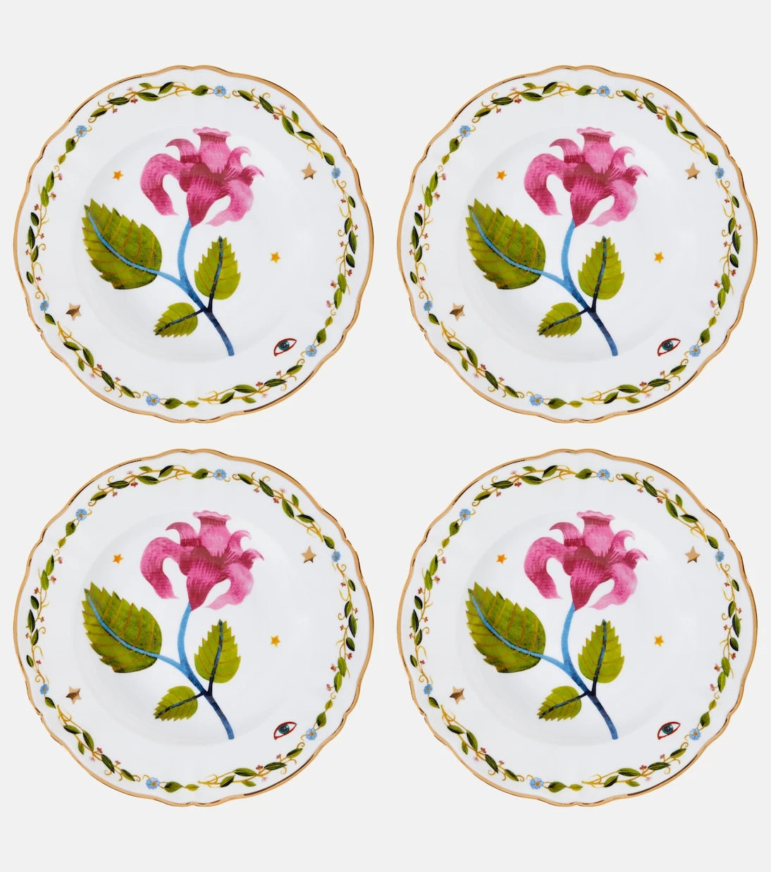 Bitossi - Fabula Profumo Set aus 4 Suppentellern