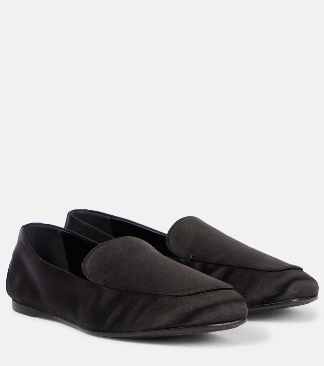 Khaite - Monroe satin loafers