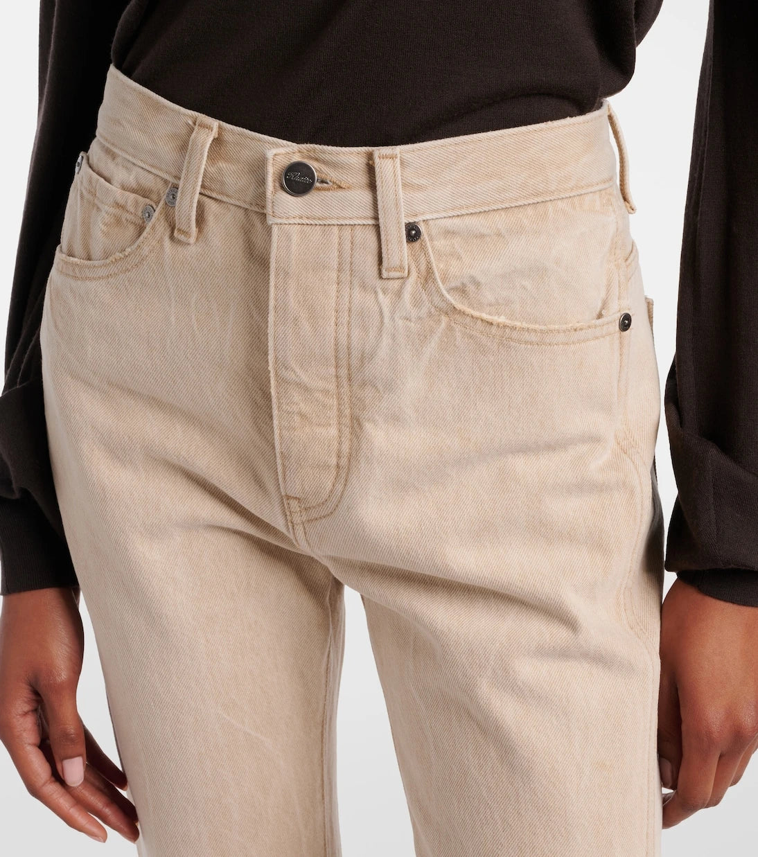 Khaite - Finley cropped straight jeans