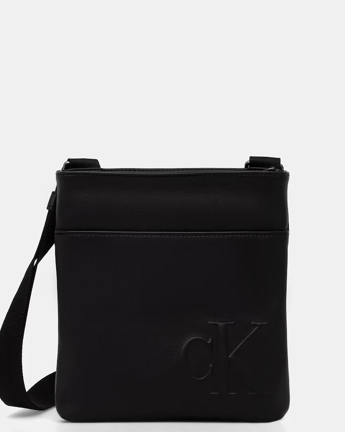 Calvin Klein Erkek Suni Deri Omuz Çantası