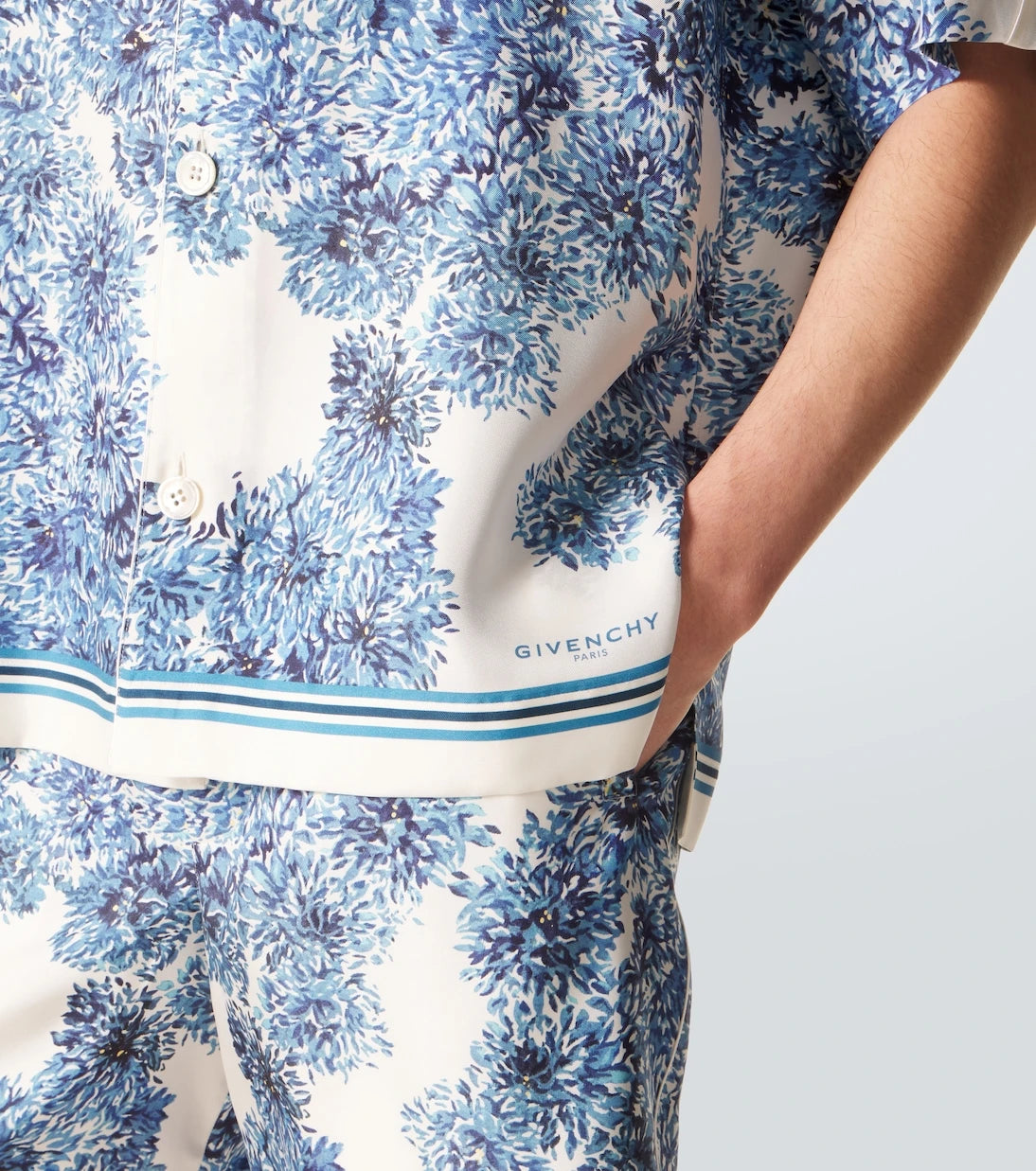 Givenchy - Couture Seam silk twill bowling shirt