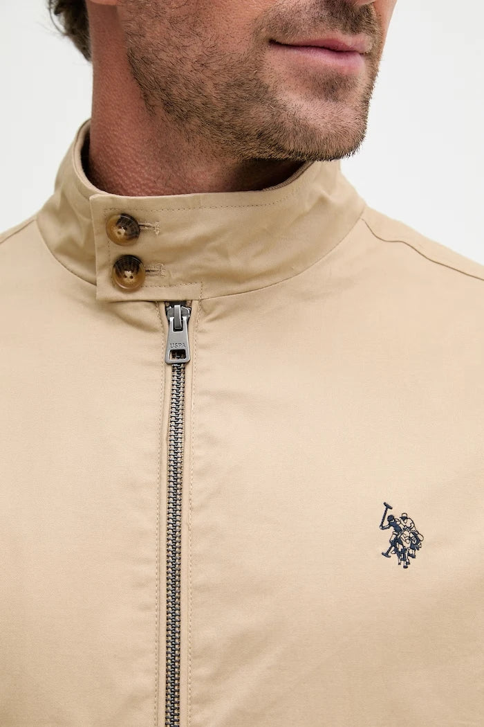 U.S. Polo Assn. Erkek Pamuklu Harrington Geçiş Montu