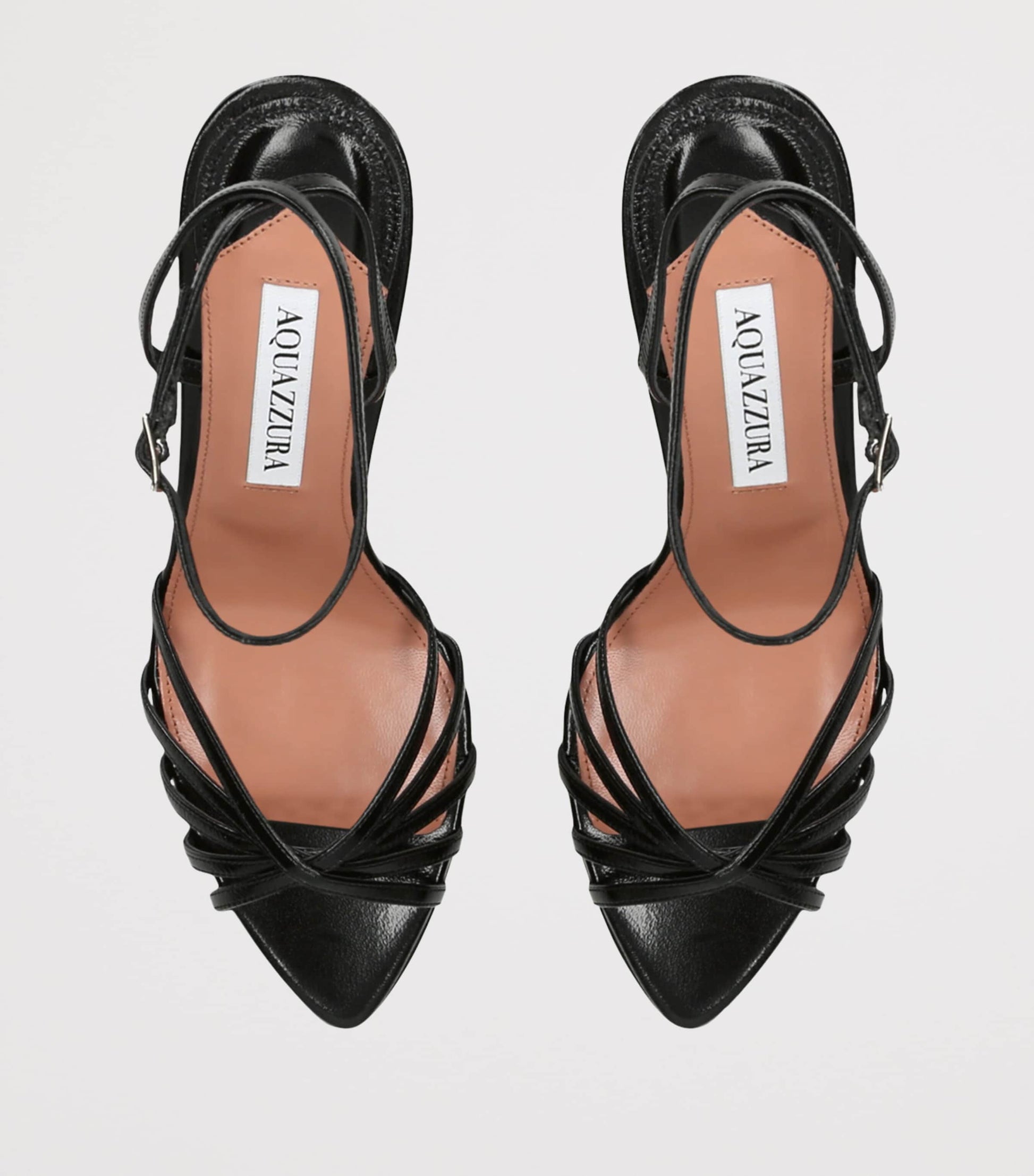 Aquazzura Leather Tell Me Sandals 85