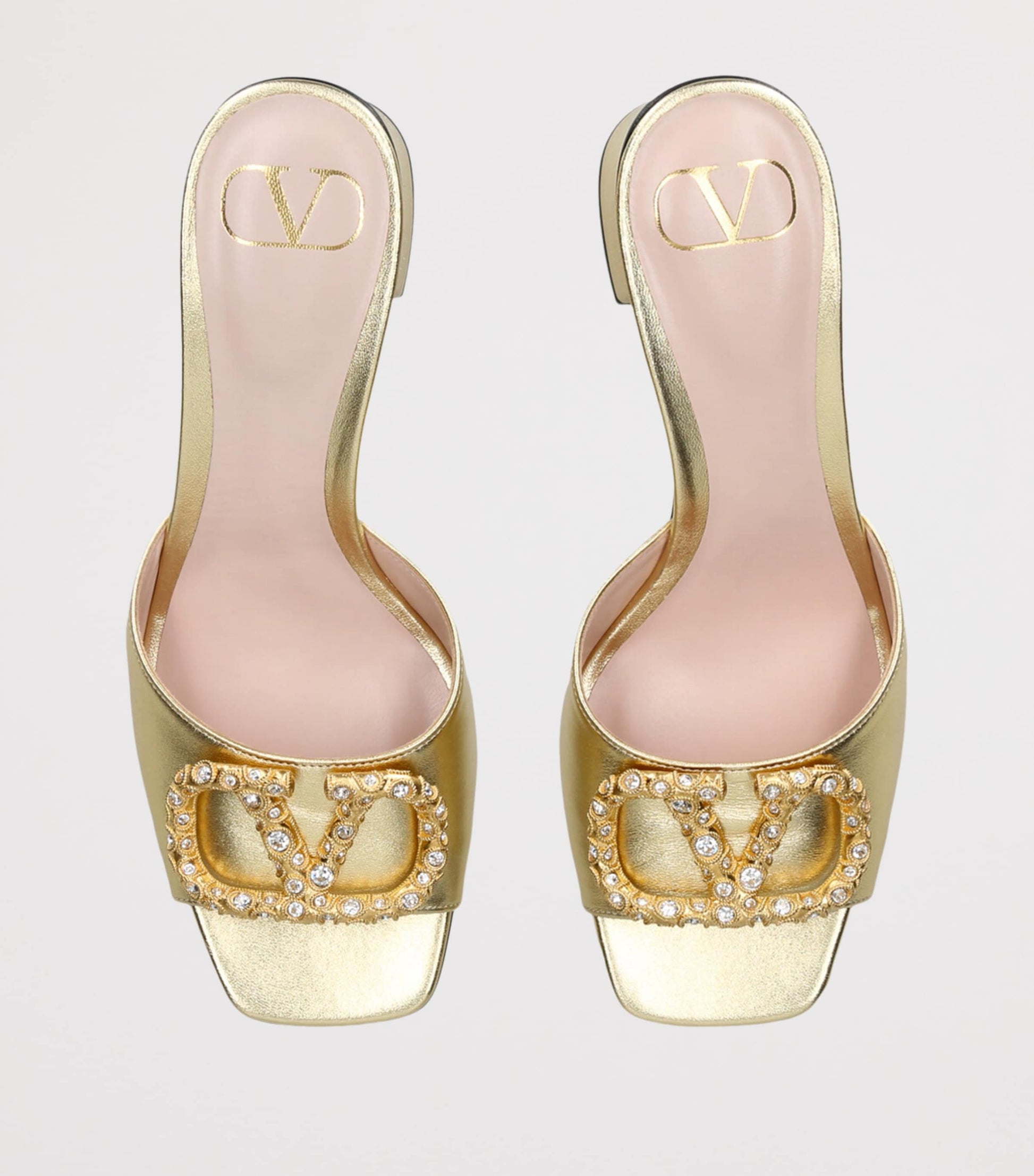 Valentino Garavani Leather VLogo Mules 60