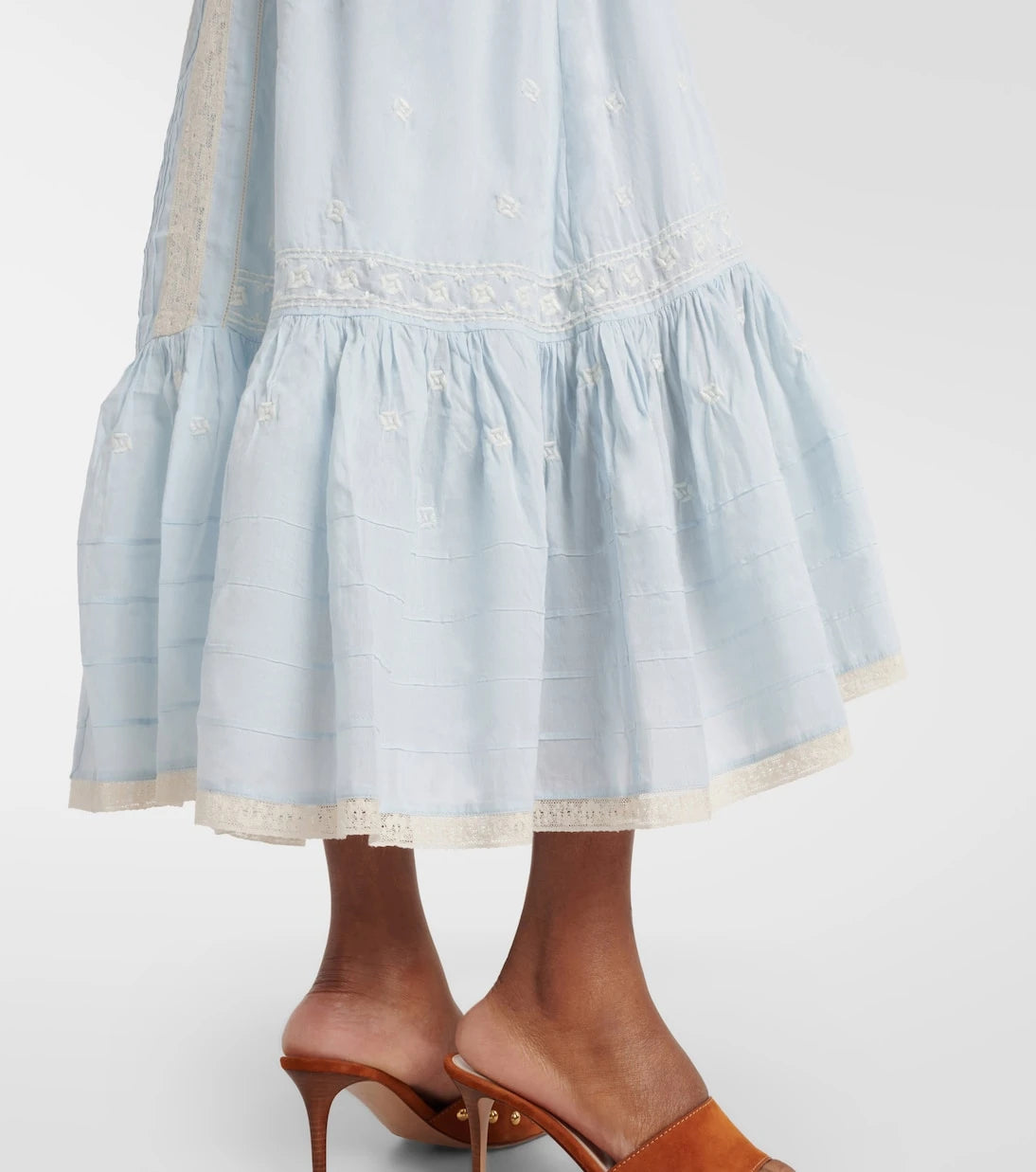 Rixo - Edina embroidered cotton midi dress