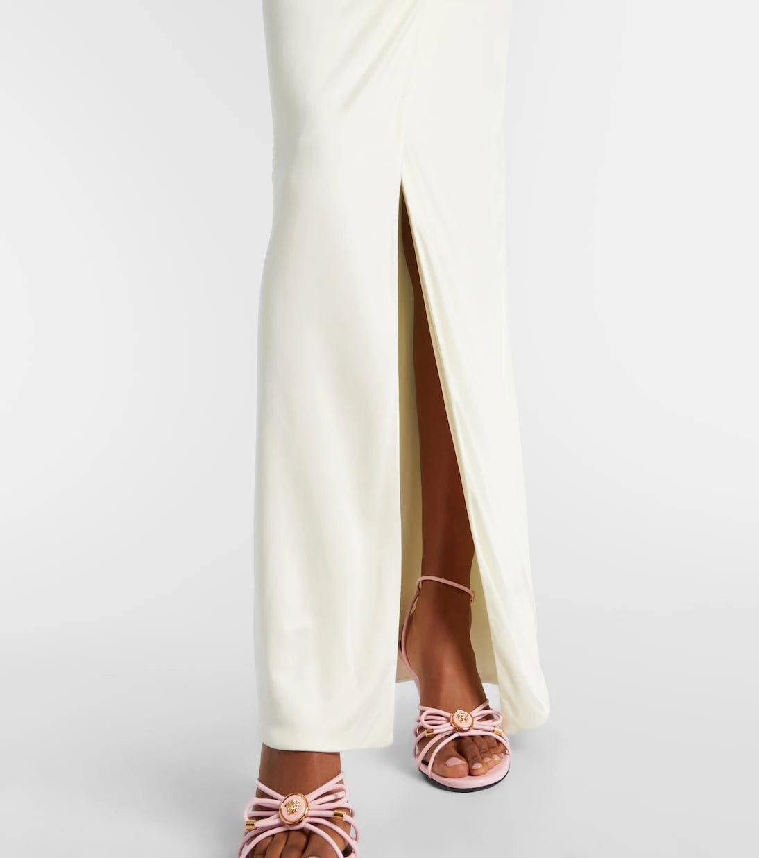 Versace - Medusa '95 gathered jersey gown