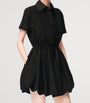 LOEWE Black Tie-Waist Mini Shirt Dress