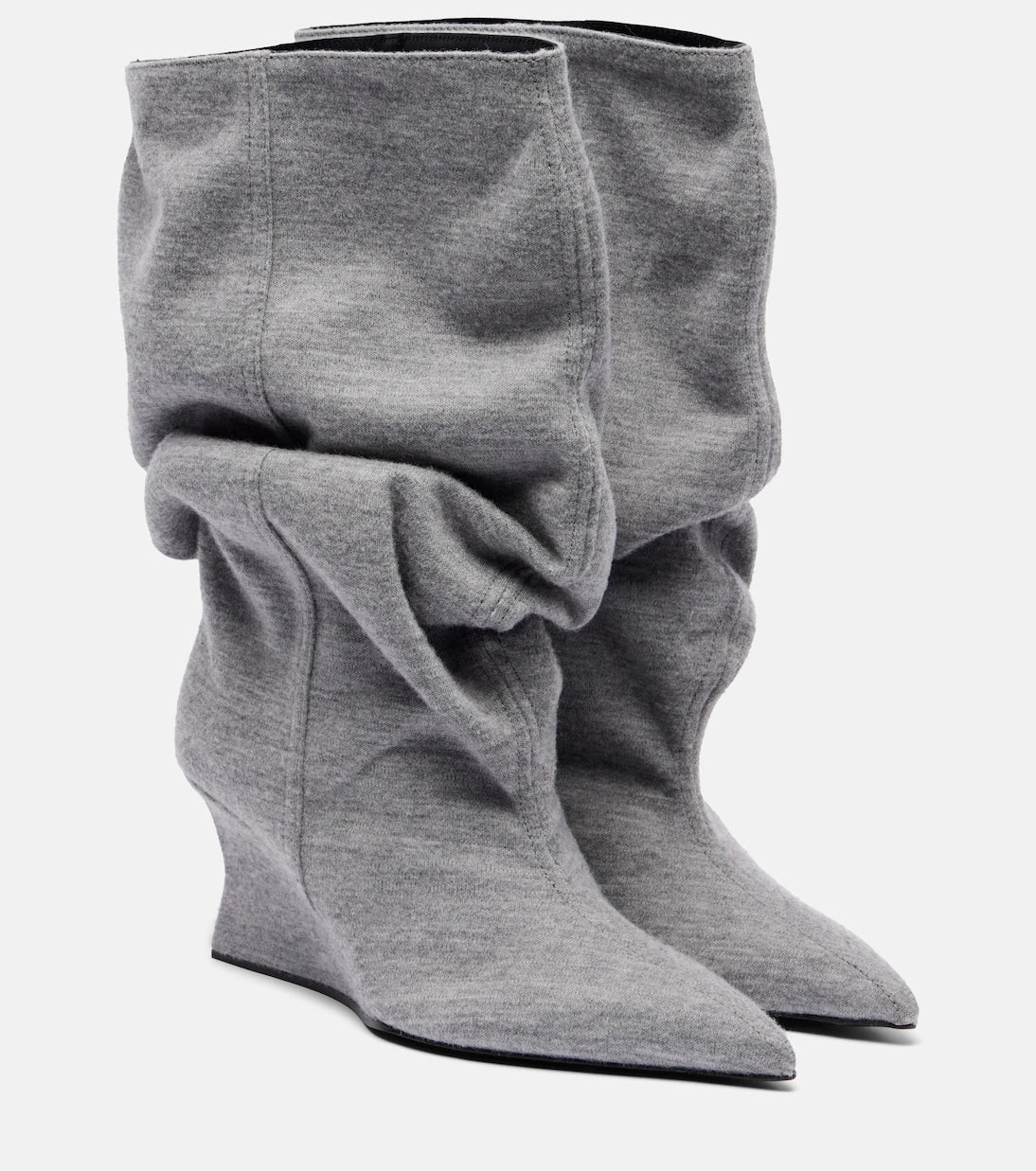 Balmain - Draped ankle boots