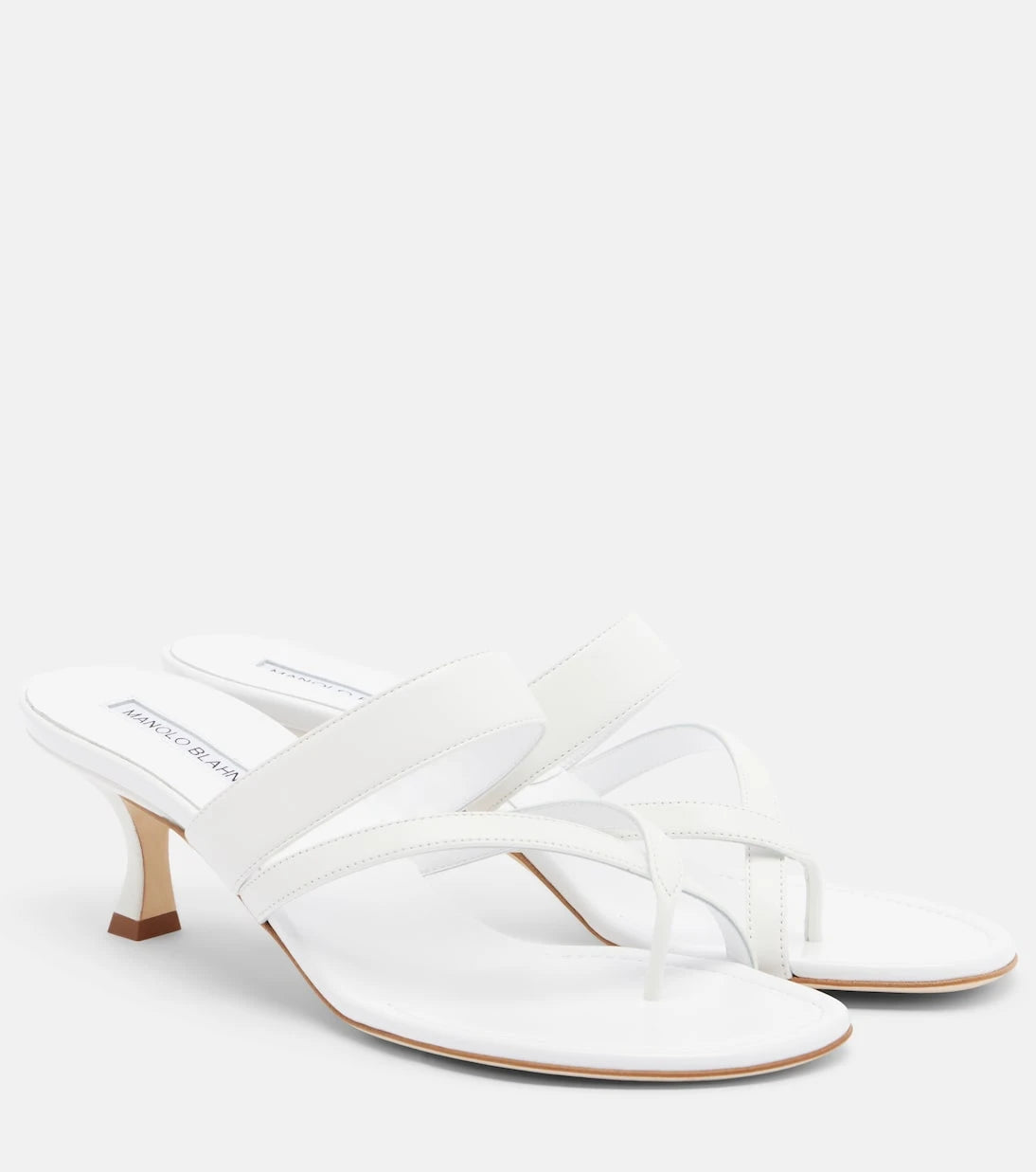 Manolo Blahnik - Susa leather thong sandals