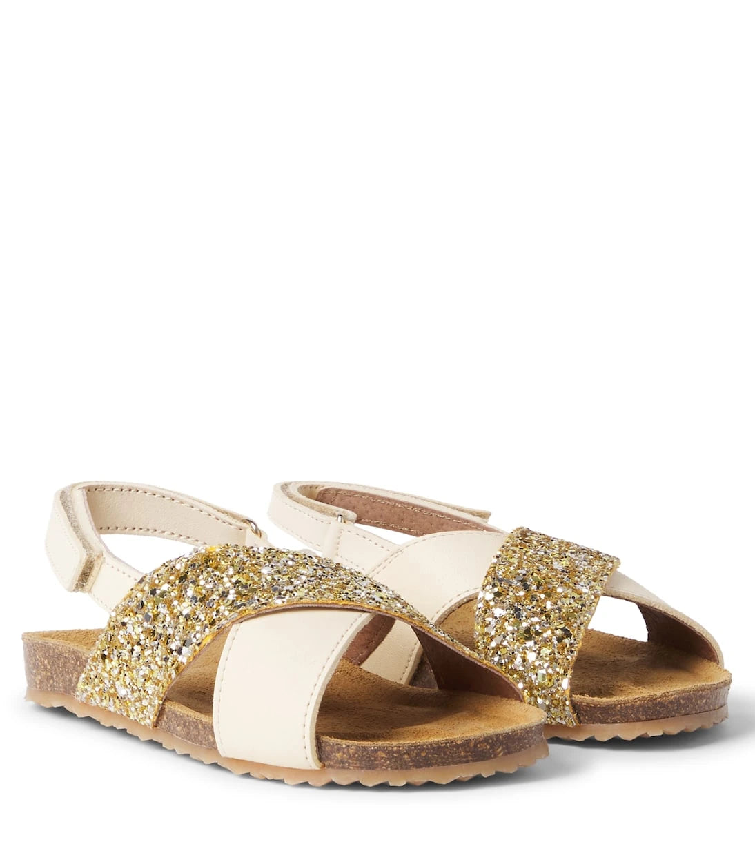 PèPè - Sequined leather sandals