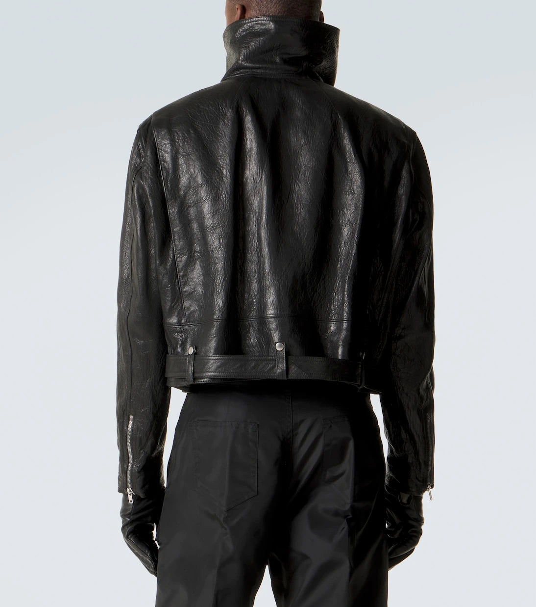 Rick Owens - Dracubiker belted leather jacket