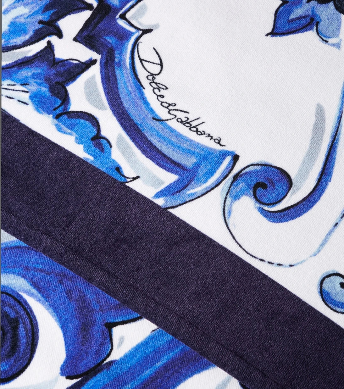Dolce&Gabbana Casa - Majolica cotton terry beach towel