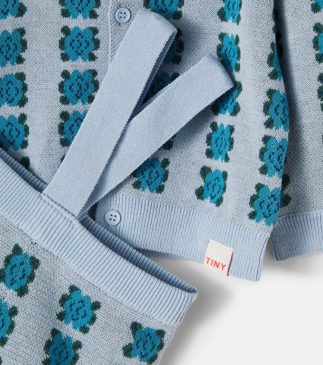 Tinycottons - Baby floral cotton cardigan