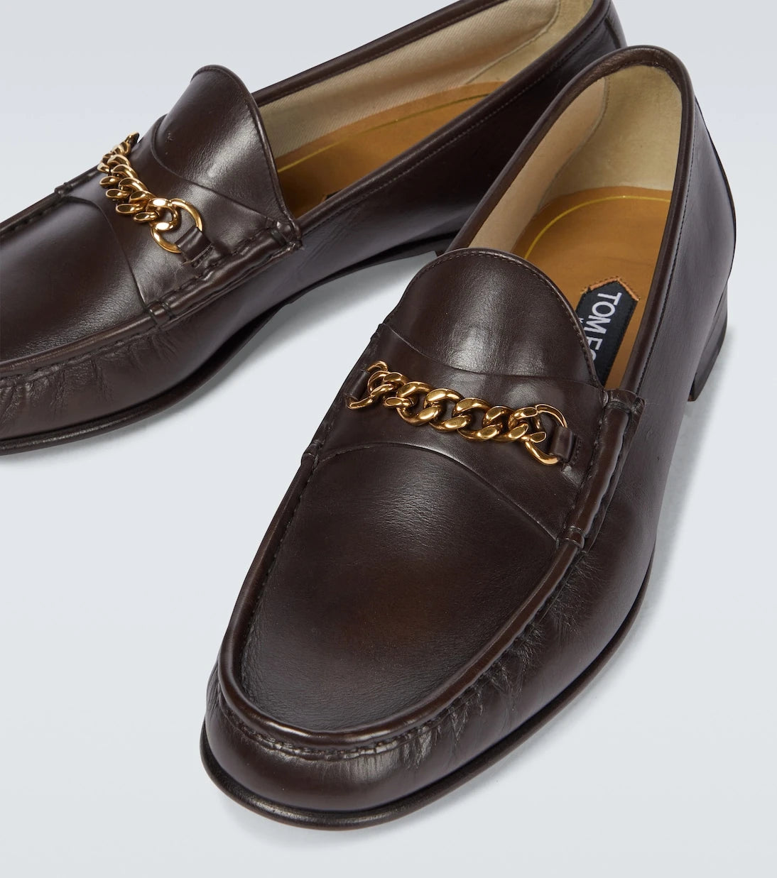 Tom Ford - leather York Chain loafers