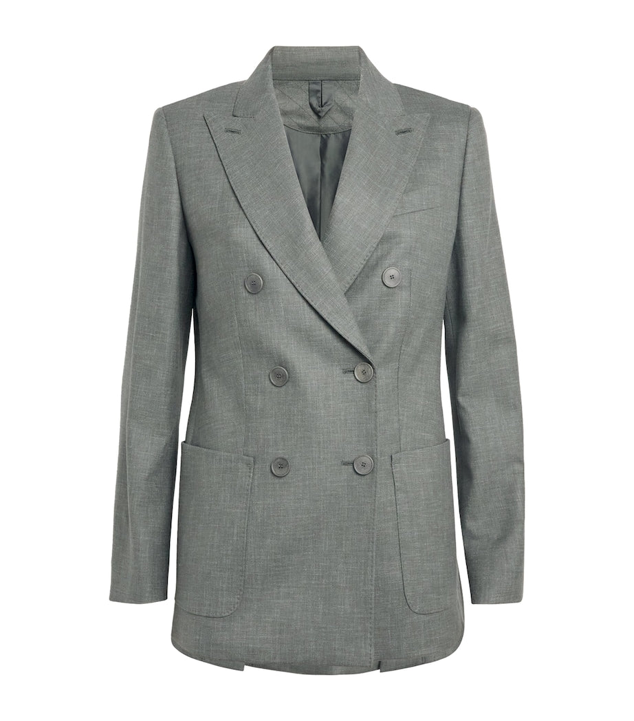 Green Virgin Wool Palomba Blazer