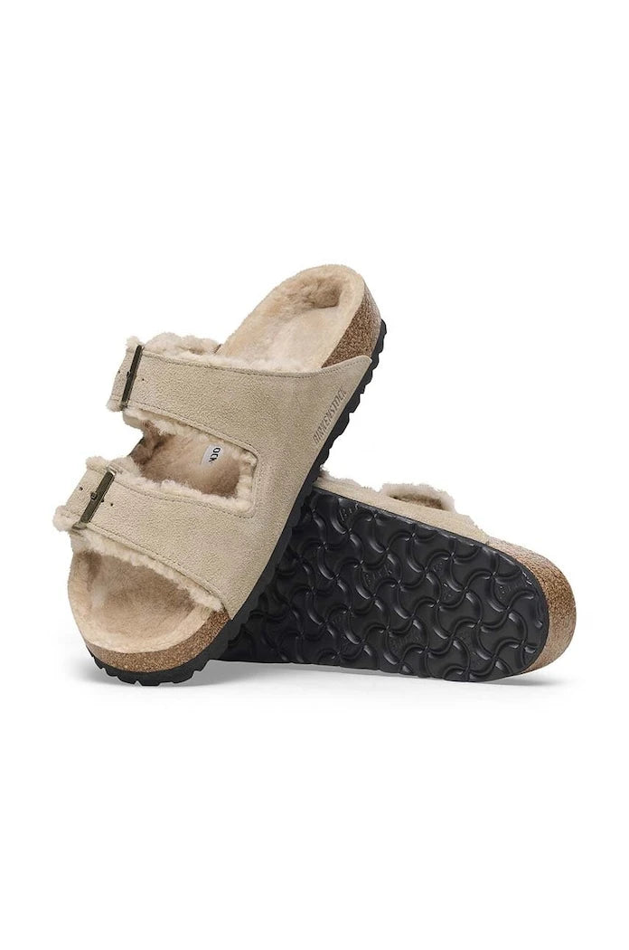 Birkenstock Arizona Shearling Süet Terlik