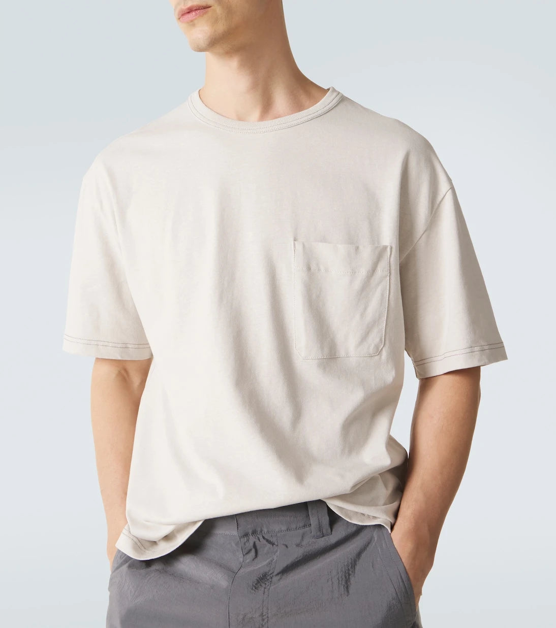 Lemaire - Cotton and linen T-shirt