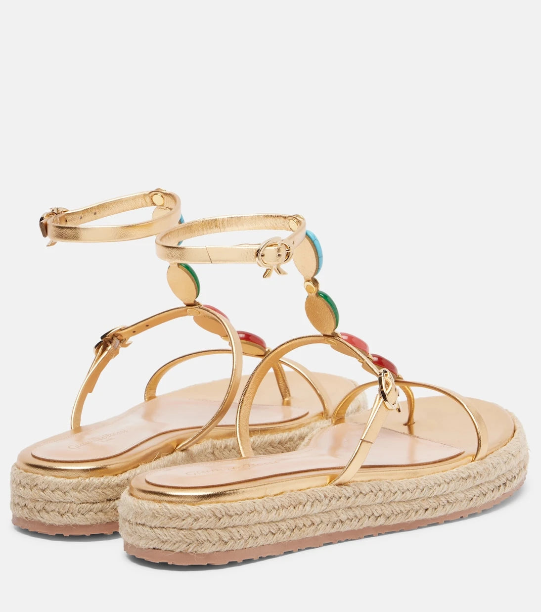 Gianvito Rossi - Shanti leather espadrille sandals