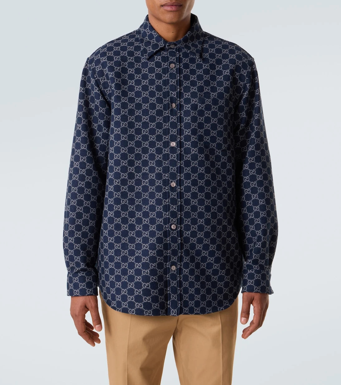 Gucci - GG wool jacquard shirt
