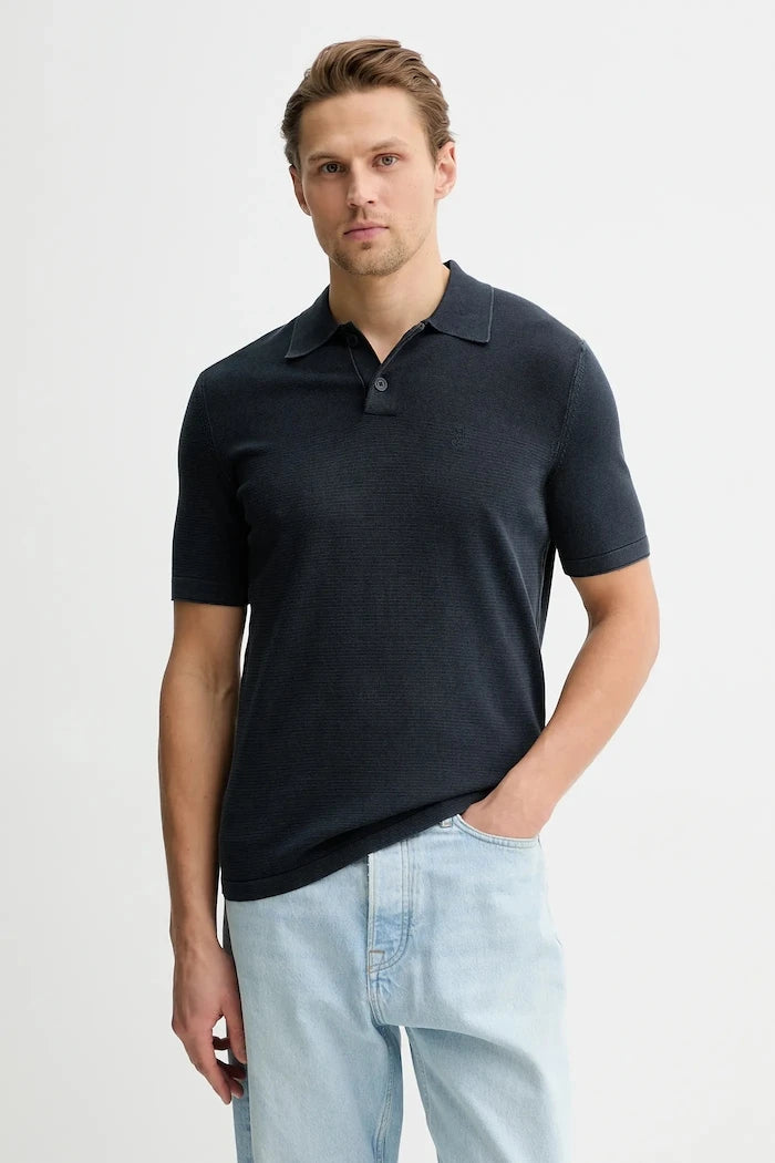 Памучна тениска с яка Marc O'Polo