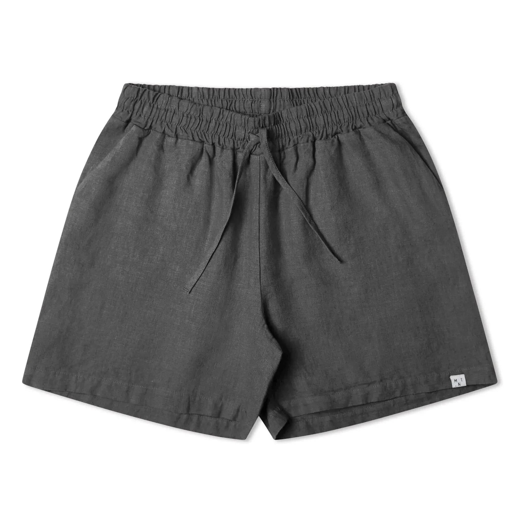Matona - Linen shorts | Dark grey