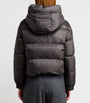 Max Mara Grey Water-Repellent Down Cropped Puffer Jacket