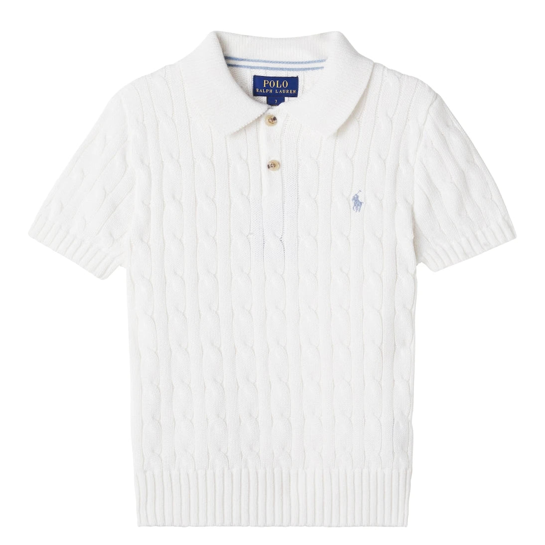Polo Ralph Lauren Kids - Jersey de polo de algodón de punto trenzado