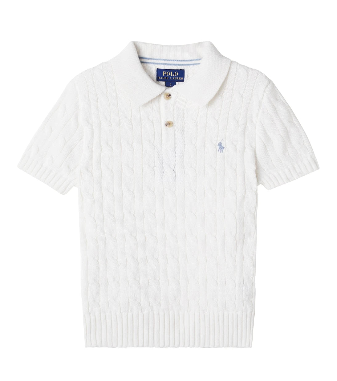 Polo Ralph Lauren Kids - Jersey de polo de algodón de punto trenzado