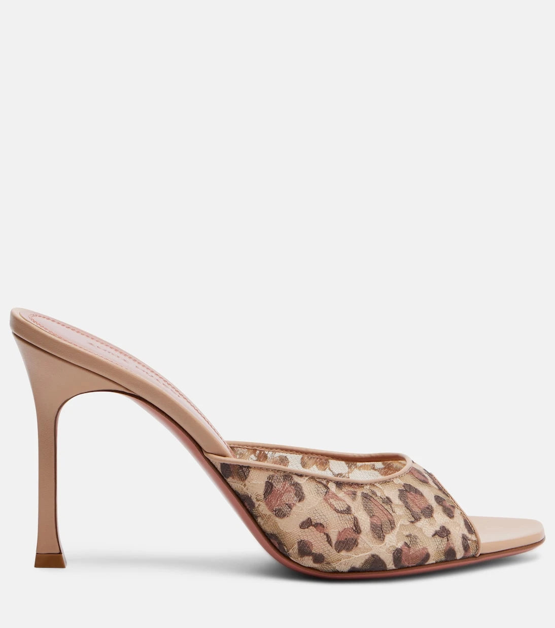 Amina Muaddi - Alexa leopard-print lace mules