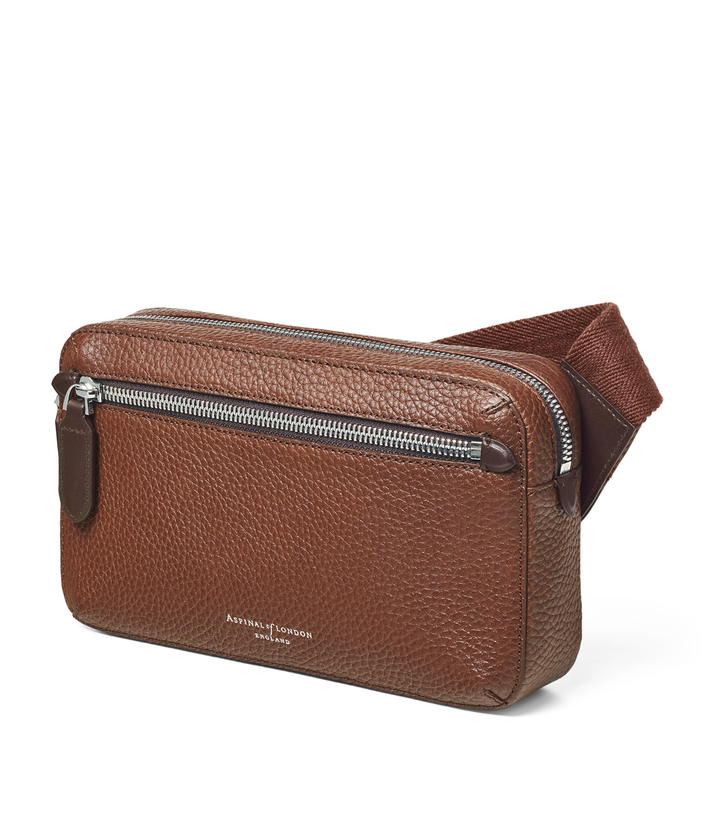 Aspinal Of London Leather Reporter Compact Belt Bag