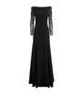 Jenny Packham Black Embellished Sylvia Gown